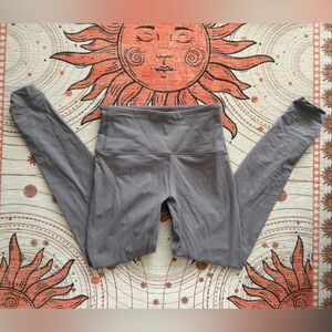 Gray purple leggings